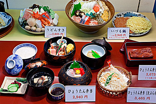 食物,展示,餐馆,京都,日本