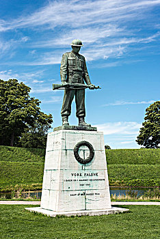 战争纪念碑,军人,武器,纪念建筑,同盟国,二战,哥本哈根,丹麦,欧洲