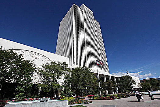 摩门教全球总部大楼,北美洲,美国,犹他州,风景,全景,文化,景点,旅游