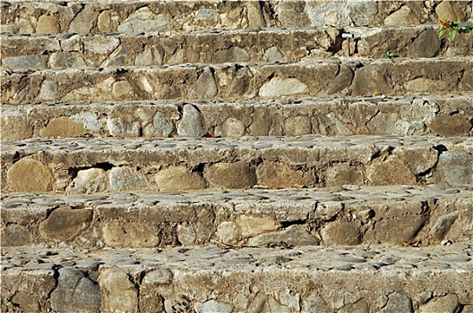 阶梯,天然石