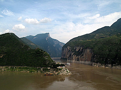 长江三峡瞿塘峡,夔门