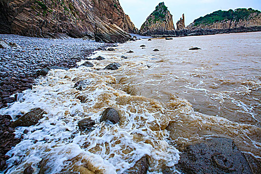 石林,石柱,大海,海浪,海水,地质