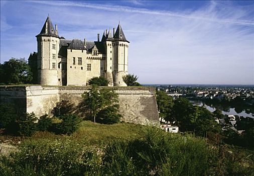 城堡,索米尔,缅因与卢瓦省,法国
