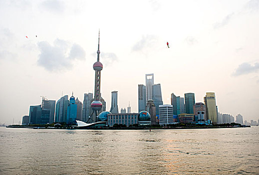 天际线,风景,上海,中国
