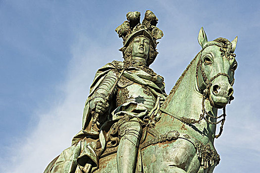 骑马雕像,商业,广场,里斯本,葡萄牙