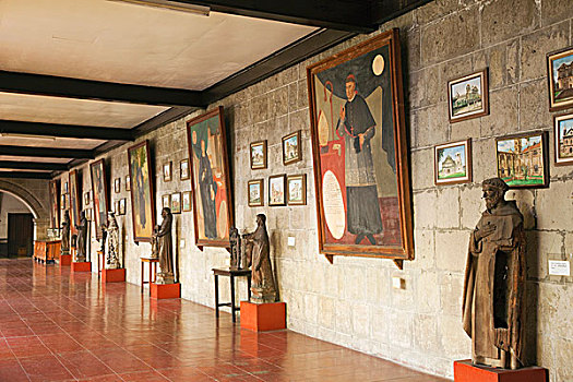 菲律宾,马尼拉,教堂,博物馆,展示,艺术品,雕塑
