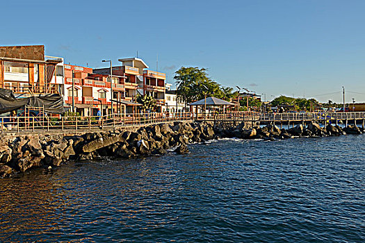 风景,港口,波多黎各,岛屿,加拉帕戈斯群岛,厄瓜多尔,南美