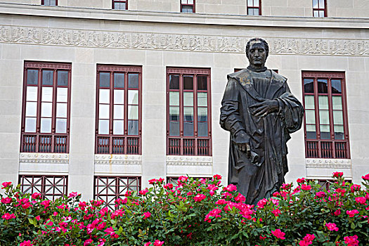 雕塑,户外,政府建筑,哥伦布,市政厅,俄亥俄,美国