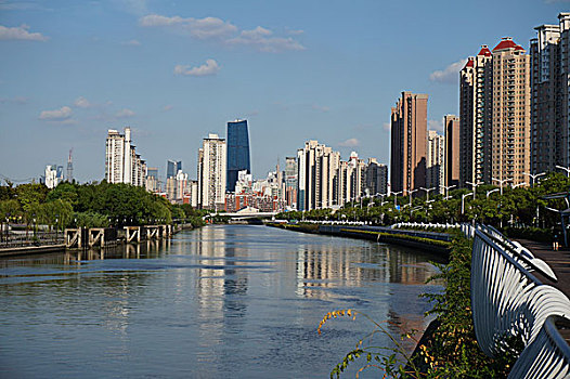 上海,长宁路,苏州河,健身步道