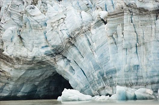 冰河,展示,岁月,条纹,东南阿拉斯加