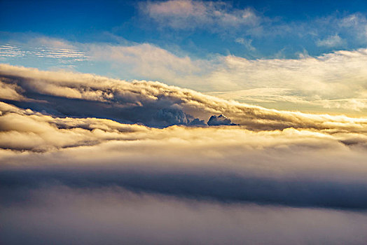 云,蒸汽,裂缝,喷发,火山,冰岛