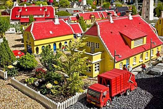 乡村,乐高玩具,砖,丹麦