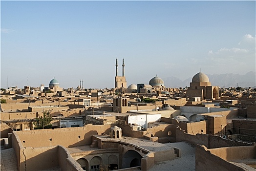 屋顶,亚兹德,伊朗