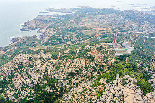 航拍福建福州平潭将军山