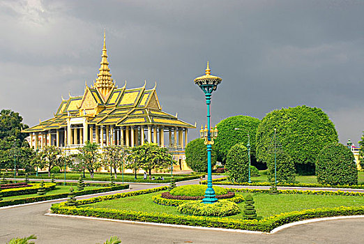 柬埔寨,金边,皇宫,跳舞