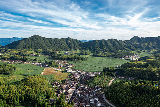 浙江省丽水市景宁云中大漈景区航拍