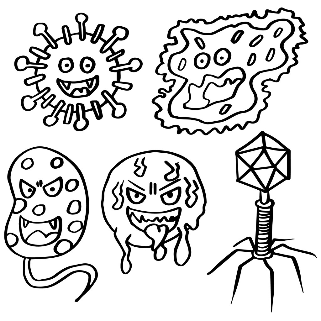 古细菌简笔画图片