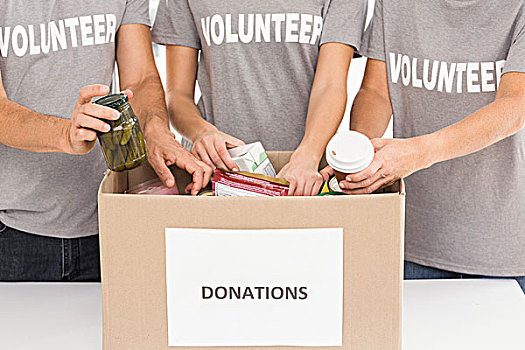 志愿者,分类,捐赠,办公室