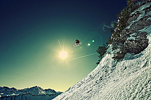 滑雪,跳跃