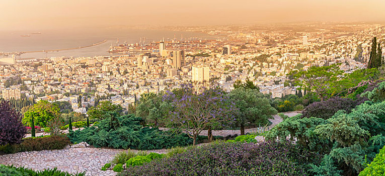 以色列港口城市海法,haifa