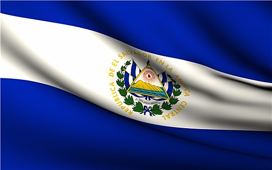 飞,旗帜,萨尔瓦多,国家,收集