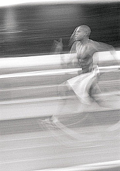 男性,运动员,跑,迅速,动感