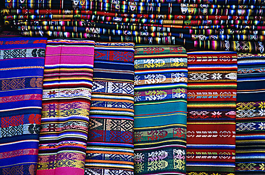 美国,新墨西哥,圣达菲,展示,彩色,毯子,出售
