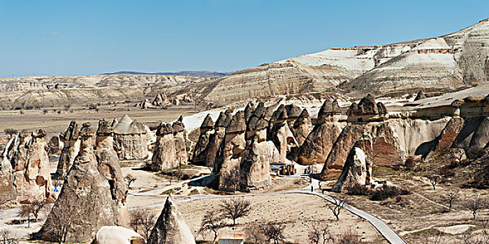岩石构造,风景,蓝天,土耳其