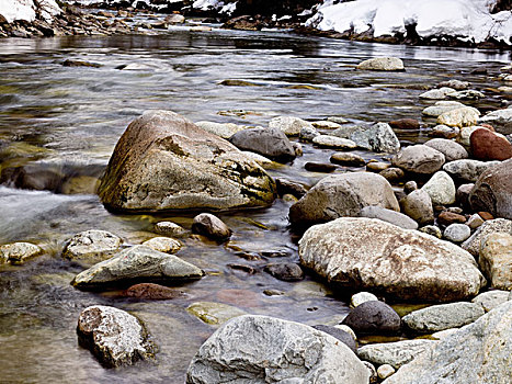 河,冬天,不列颠哥伦比亚省