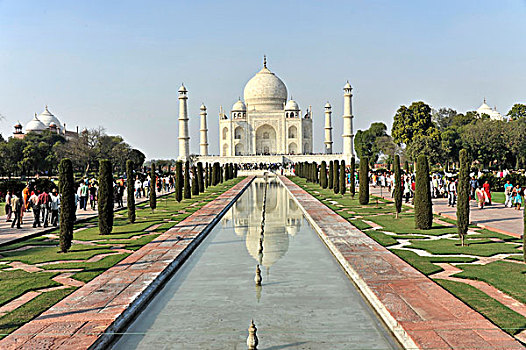 泰姬陵,墓地,世界遗产,北方邦,印度,亚洲