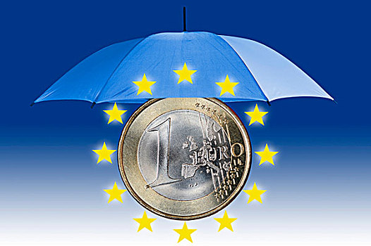欧盟,救助,伞,象征