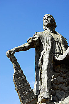 哥伦布,雕塑,寺院,单星体,哥斯达黎加,韦尔瓦,区域,安达卢西亚,西班牙,欧洲