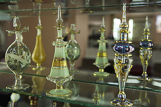 香水,玻璃瓶,香料,阿斯旺,上埃及地区,北非,中东