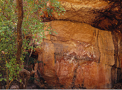 岩石艺术,卡卡杜国家公园,澳大利亚