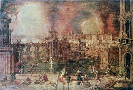 火,迟,16世纪,艺术家