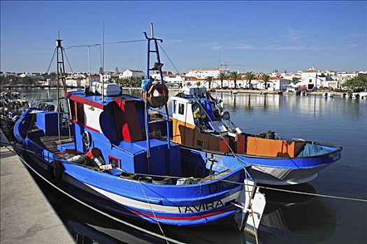 渔船,塔维拉,阿尔加维,葡萄牙