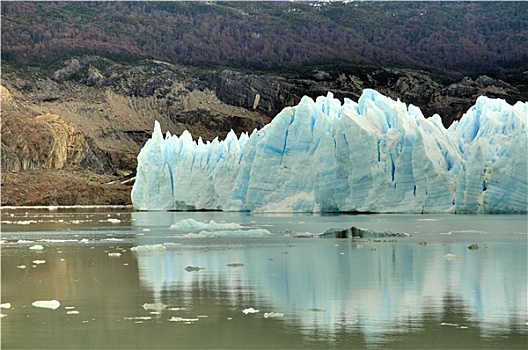 冰川,灰色,智利