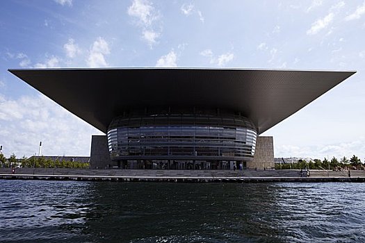 现代,剧院,河边,哥本哈根
