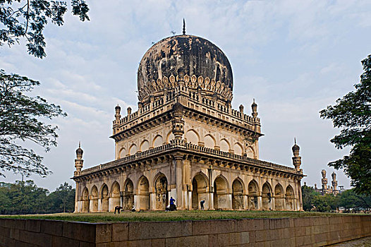 墓地,纪念建筑,海得拉巴,古尔康达,安得拉邦,印度,亚洲