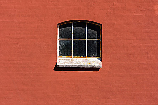红墙,窗户,北方,日德兰半岛,丹麦
