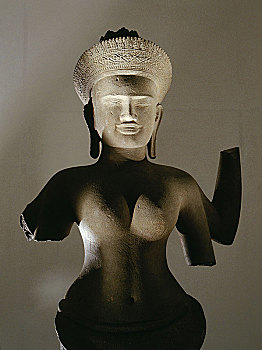 雕塑,女神,四个,手臂