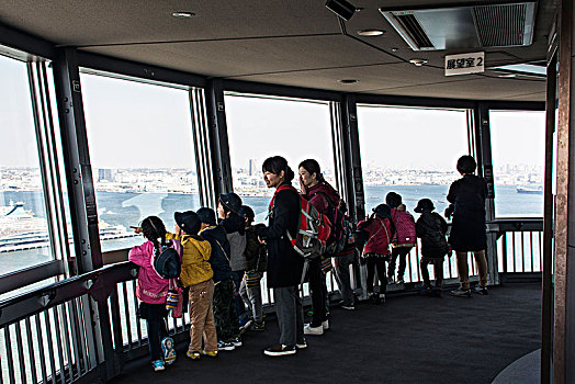 眺望台,海洋,塔,横滨,日本