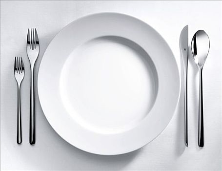 盘子,餐具,白色,桌布