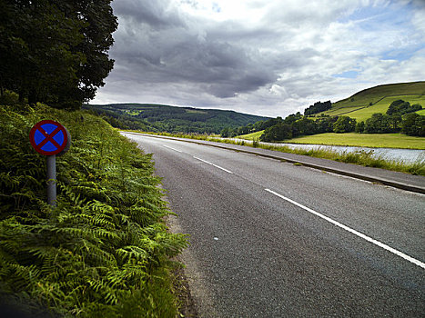 乡村道路,峰区,英格兰