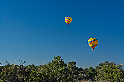 航拍,姐妹,气球,红岩,塞多纳,国家森林,亚利桑那,美国