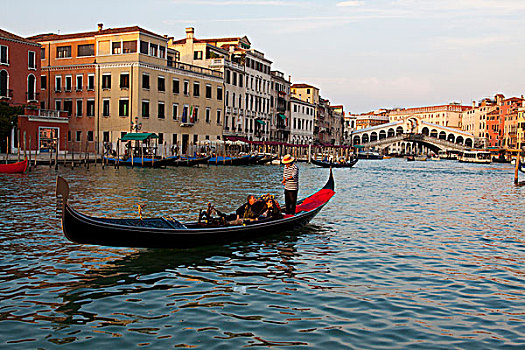 欧洲,意大利,威尼斯,运河,雷雅托桥,背景