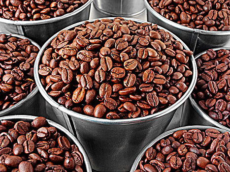 容器,满,咖啡豆