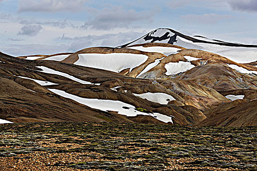 山,高地,冰岛,欧洲