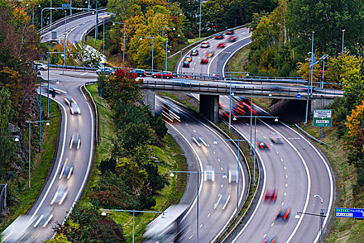 道路交通,俯拍