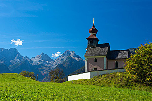 小教堂,靠近,区域,萨尔茨堡,奥地利,欧洲